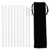 Borosilicate Glass Straw Set – Reusable Straws with Cleaning Brush