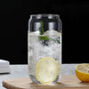 Can-Shaped Glass Cup with Bamboo Lid – High Borosilicate Drinkware