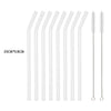 Borosilicate Glass Straw Set – Reusable Straws with Cleaning Brush