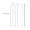 Borosilicate Glass Straw Set – Reusable Straws with Cleaning Brush