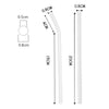 Borosilicate Glass Straw Set – Reusable Straws with Cleaning Brush