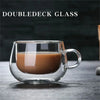 Double Wall Glass Coffee Mug – Heat-Resistant 150-350ml Cup
