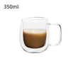 Double Wall Glass Coffee Mug – Heat-Resistant 150-350ml Cup