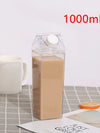 Milk Carton Water Bottle – 500ml / 1000ml Reusable Clear Bottle