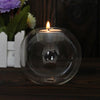 Round Clear Glass Candle Holder – Elegant Tealight Decor