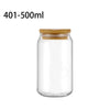 Can-Shaped Glass Cup with Bamboo Lid – High Borosilicate Drinkware