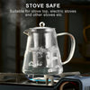 Borosilicate Glass Teapot with Stainless Steel Infuser – 1L