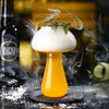 Mushroom Cocktail Glass with Straw – Creative Drinkware Cup