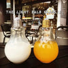 1pc Creative Bulb Fashion Cute Milk Juice Light Bulb Shape Cup 300/400/500ml Party Plastic Bottle Bar Tool