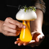 Mushroom Cocktail Glass with Straw – Creative Drinkware Cup