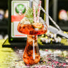 Mushroom Cocktail Glass with Straw – Creative Drinkware Cup