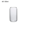 Can-Shaped Glass Cup with Bamboo Lid – High Borosilicate Drinkware