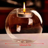 Round Clear Glass Candle Holder – Elegant Tealight Decor
