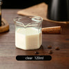 120ml Glass Espresso Measuring Cup with Wood Handle Hexagon Milk Jug Coffee Supplies Sauce Cup Serving Pitcher