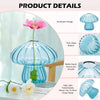 Mushroom Glass Vase – Mini Plant Propagation Decor