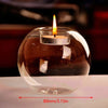 Round Clear Glass Candle Holder – Elegant Tealight Decor