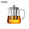 Borosilicate Glass Teapot with Stainless Steel Infuser – 1L