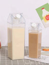 Milk Carton Water Bottle – 500ml / 1000ml Reusable Clear Bottle