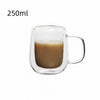 Double Wall Glass Coffee Mug – Heat-Resistant 150-350ml Cup
