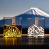 Mt. Fuji Glacier Glass Teacup – Stylish & Heat-Resistant