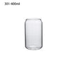 Can-Shaped Glass Cup with Bamboo Lid – High Borosilicate Drinkware