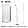 Can-Shaped Glass Cup with Bamboo Lid – High Borosilicate Drinkware