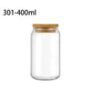 Can-Shaped Glass Cup with Bamboo Lid – High Borosilicate Drinkware